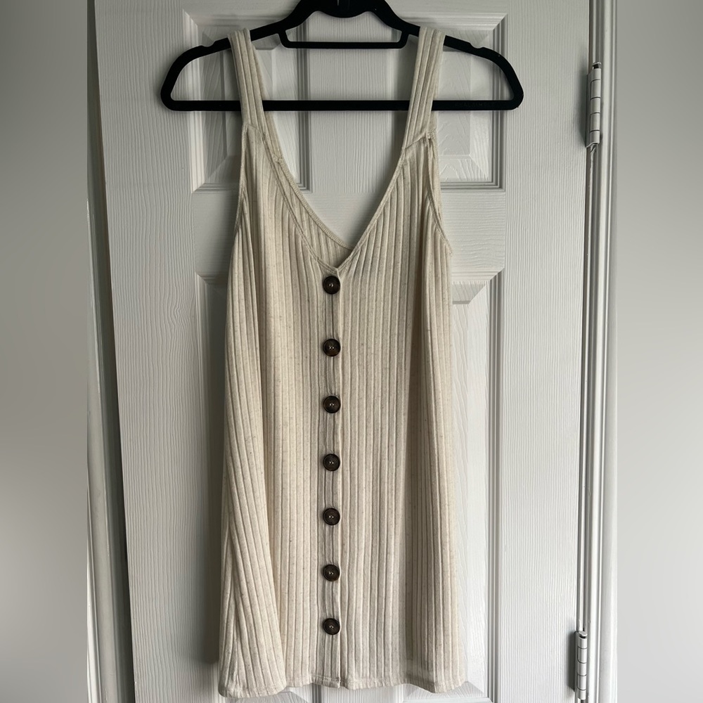 Reformation button up mini dress
